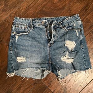 Old Navy High Rise Blue Jean Cutoff Shorts